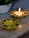 Blue Pottery T-Light Holder Set Of 2 pcs